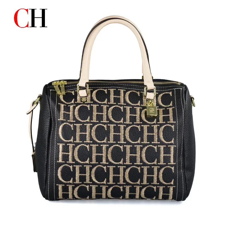 Embroidery Removal - CH Stickerei-Buchstaben Boston Tasche Damen Schwarze