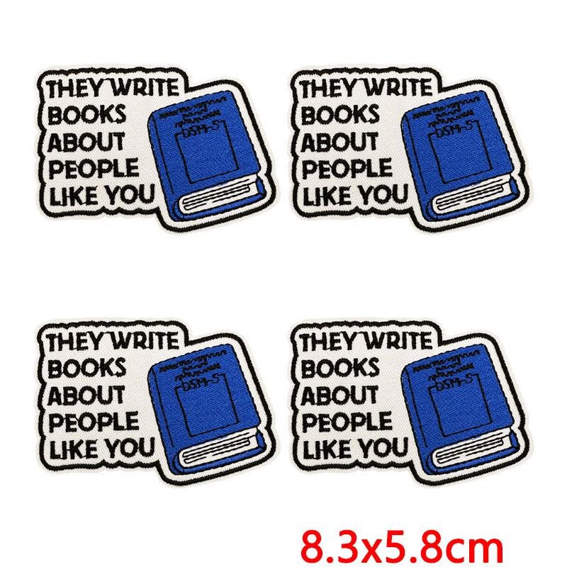 Embroidery Quote - 10 Stück lustige, sarkastische Zitat-Stickerei-Patches, zum
