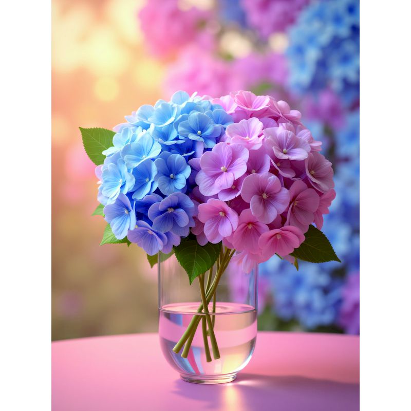 Embroidery Ideas For Bags - Diamond Painting Set Kunstbedarf Diamant-Stickerei Hortensie