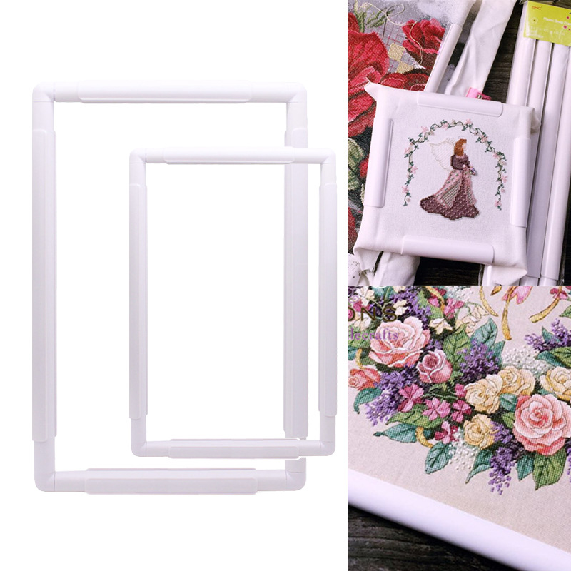 Embroidery Hoop Square - Quadratische Form Stickerei Rahmen Set Kunststoff