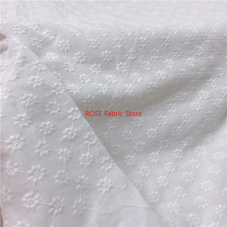 Embroidery Eyelet - Baumwollstickerei-Ösenstoff, weiches, bequemes Baumwolltuch für Damen-