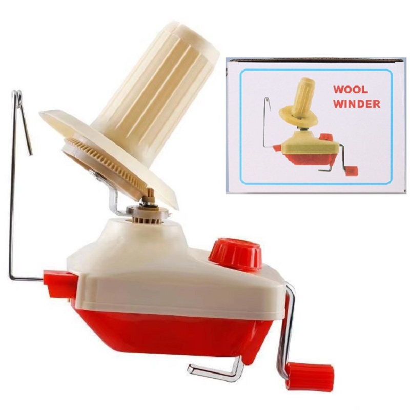 Embroidery Operator - Roter Needlecraft-Garn-Kugelwickler, handbetrieben, tragbar, einfache Einrichtung,