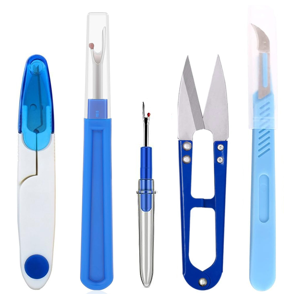 Embroidery Removal - 5-teiliges Nähwerkzeug-Set mit Nahttrenner und U-förmigen