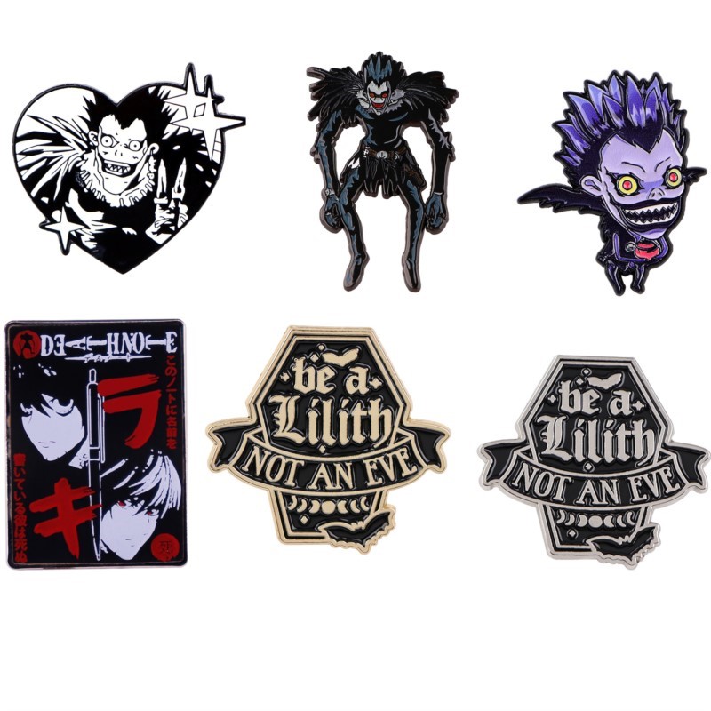 Embroidery Tulle - Niedliche Gothic-Dämonen-Monster-Cartoon-Emaille-Pins, Anime-Figuren-Reversbroschen, Rucksack-, Hut-, Kleidungs-