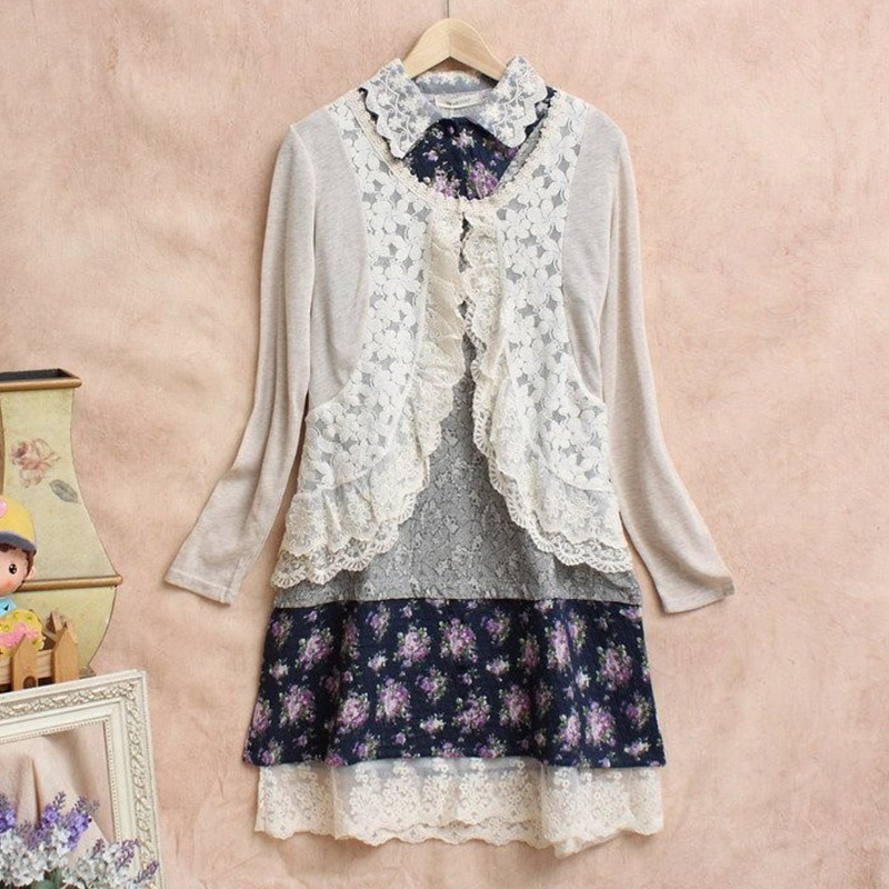Frühling Mori Mädchen Süße Hem – Embroidery Jersey Bewertung und Preis