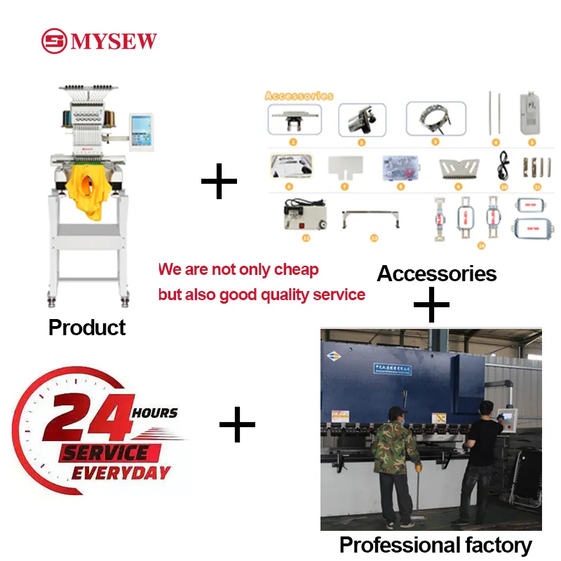 MYSEW MFS 1200 Hochwertige Ein – Embroidery Machine Computerized Bewertung und Preis
