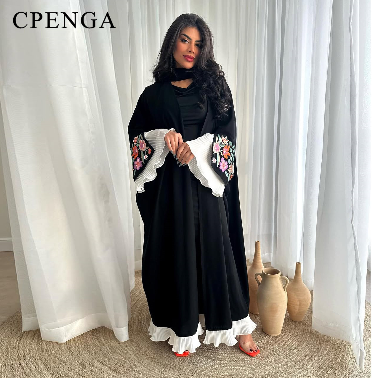 Luxuriöse Dubai-Abaya für Dame – Embroidery Kaftan Bewertung und Preis