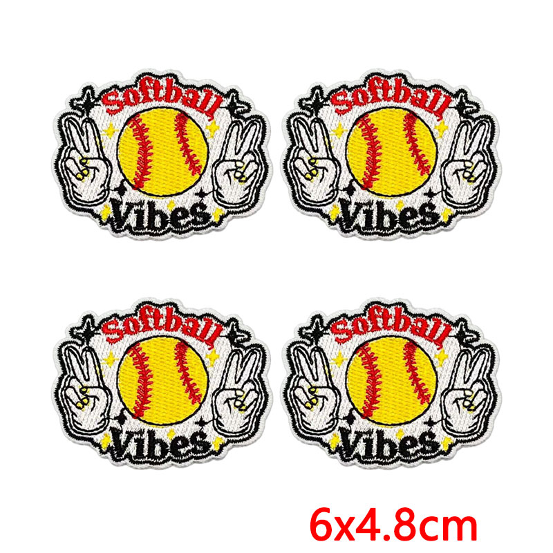10 Stück Softball-Themen-Aufnä – Embroidery Quote Bewertung und Preis