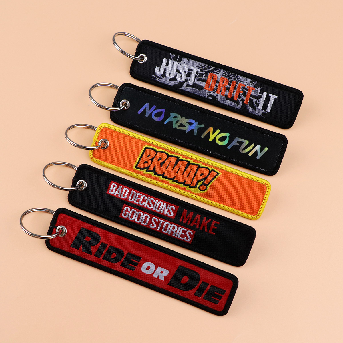 1 Stück „No Risk No Fun“ Lusti – Embroidery Quote Bewertung und Preis