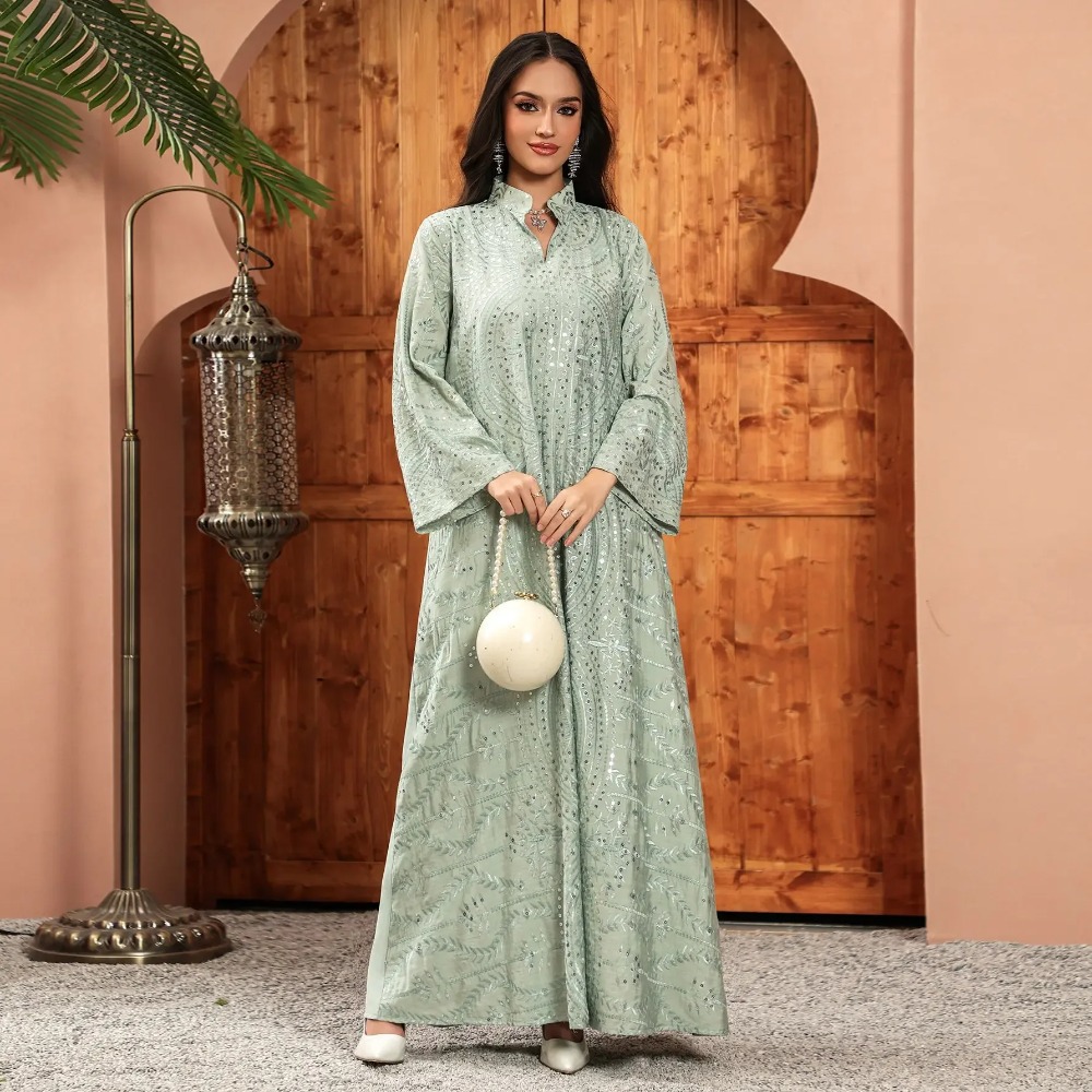 Elegante Dubai Frauen Kleid Ab – Embroidery Arabic Bewertung und Preis