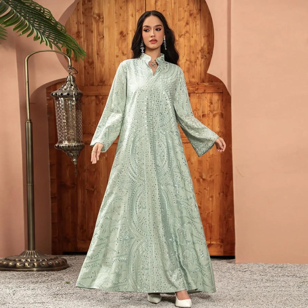Elegante Dubai Frauen Kleid Ab – Embroidery Arabic Bewertung und Preis