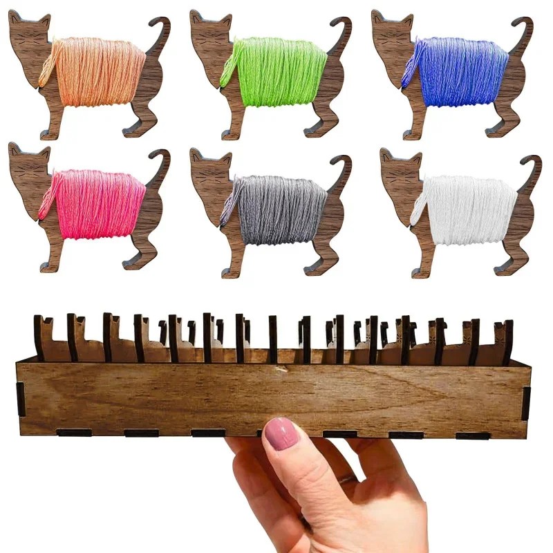 2026 Holz-Kaninchen-Spulen-Set – Embroidery Cat Bewertung und Preis