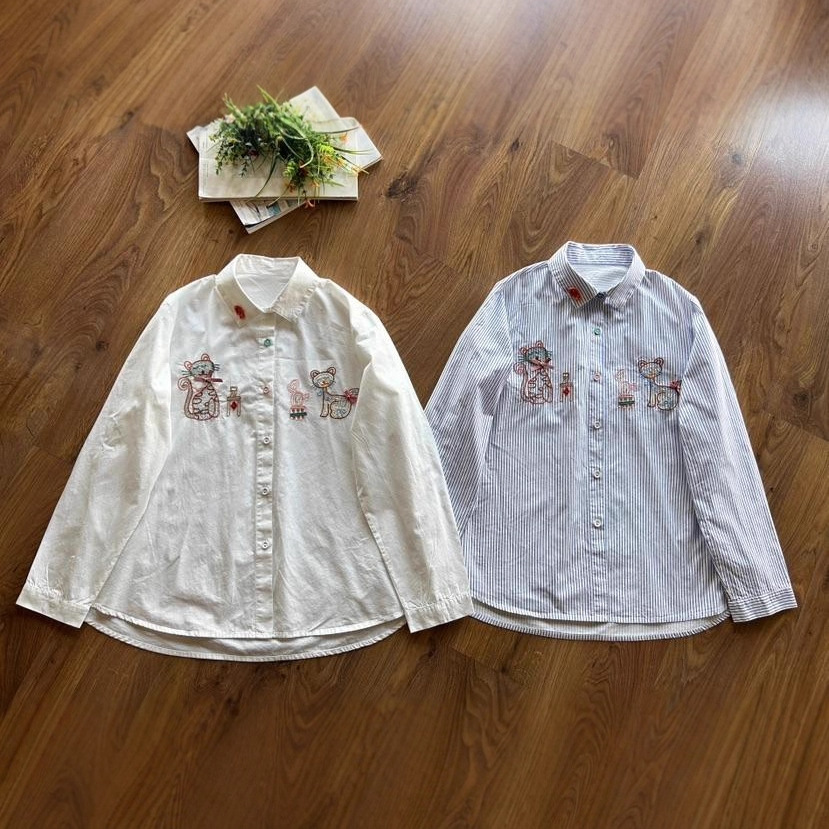Japanische Süße Mori Mädchen V – Embroidery Cat Bewertung und Preis