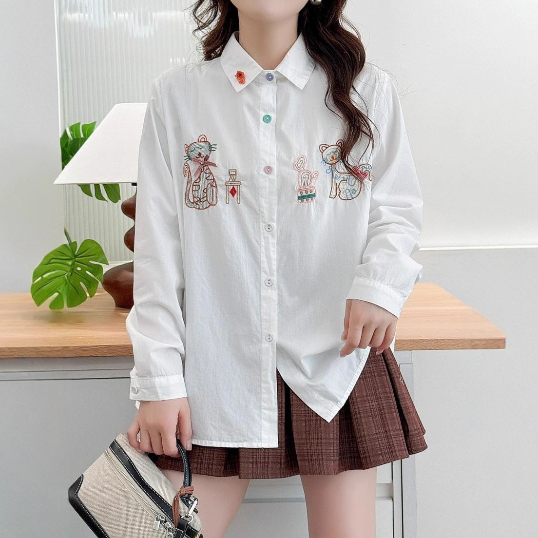Japanische Süße Mori Mädchen V – Embroidery Cat Bewertung und Preis