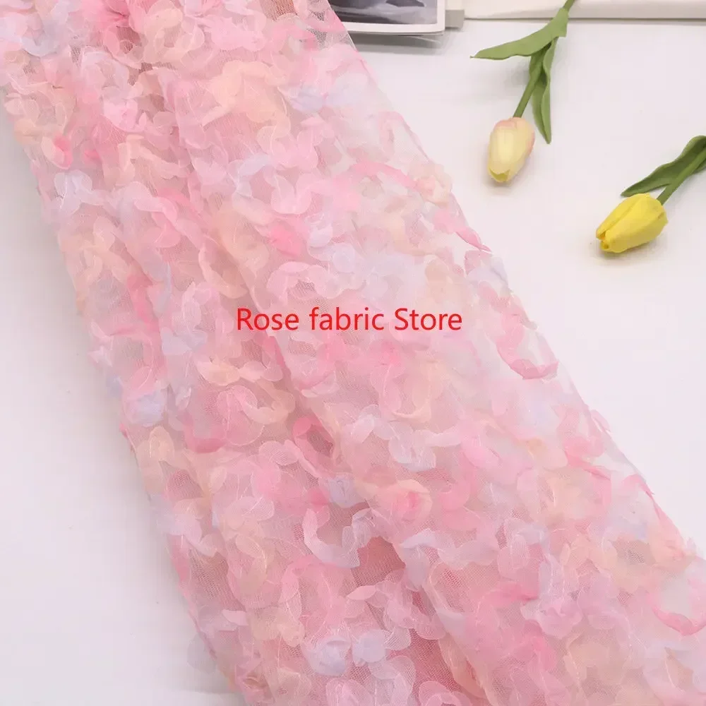 Farbverlauf-Chiffon mit Rosen- – Embroidery Roses Bewertung und Preis