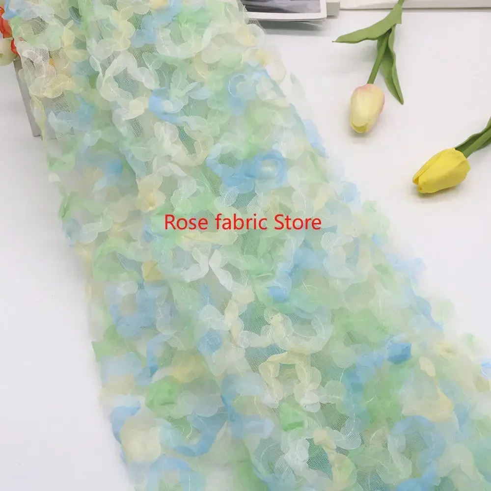 Farbverlauf-Chiffon mit Rosen- – Embroidery Roses Bewertung und Preis