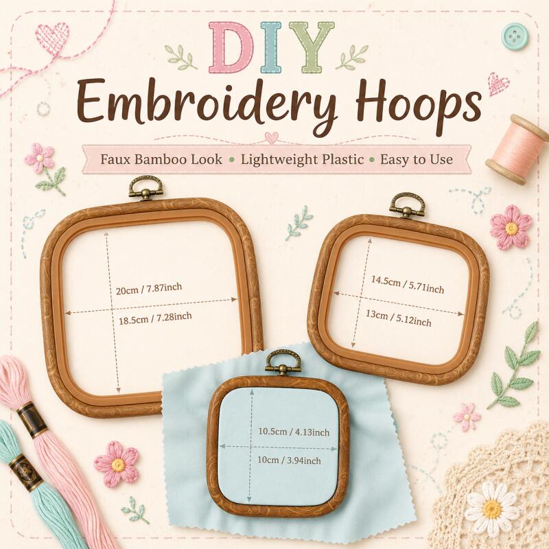 Quadratische Dekorative Holzim – Embroidery Hoop Square Bewertung und Preis