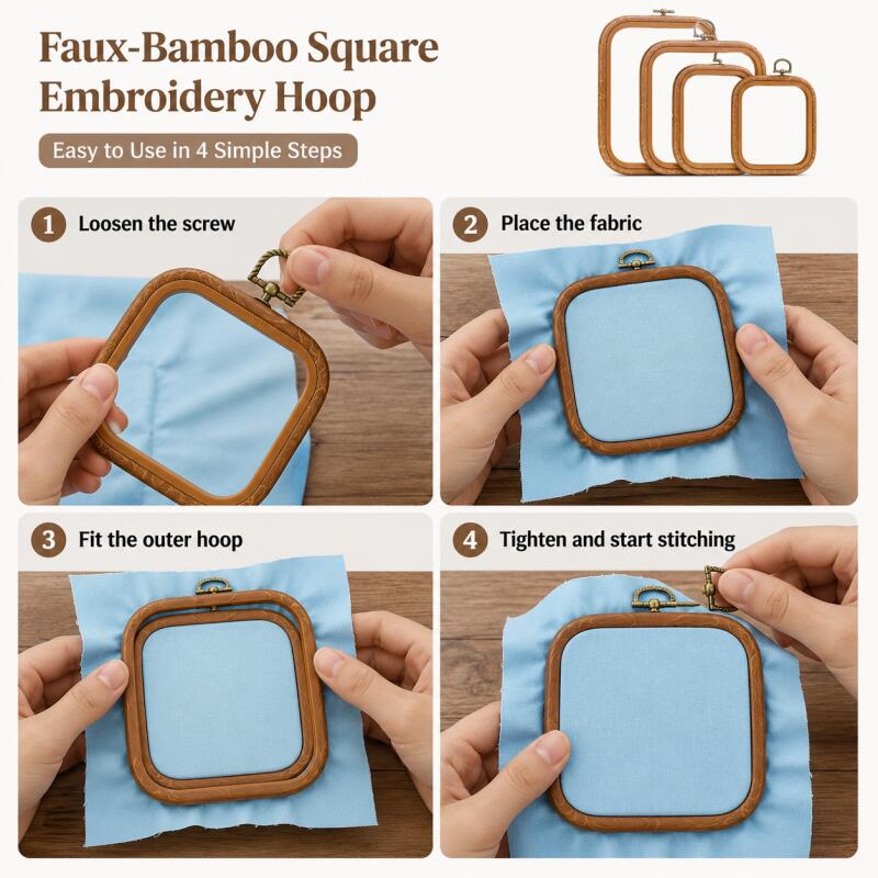 Quadratische Dekorative Holzim – Embroidery Hoop Square Bewertung und Preis