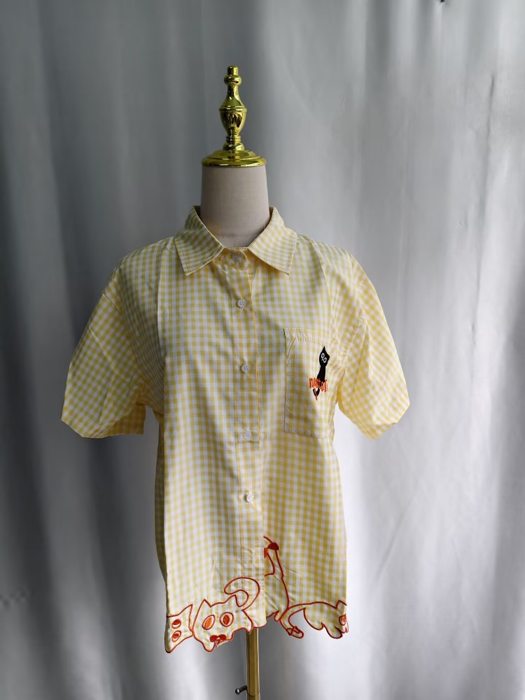 Kimutomo Damenblusen mit Katze – Embroidery Cat Bewertung und Preis
