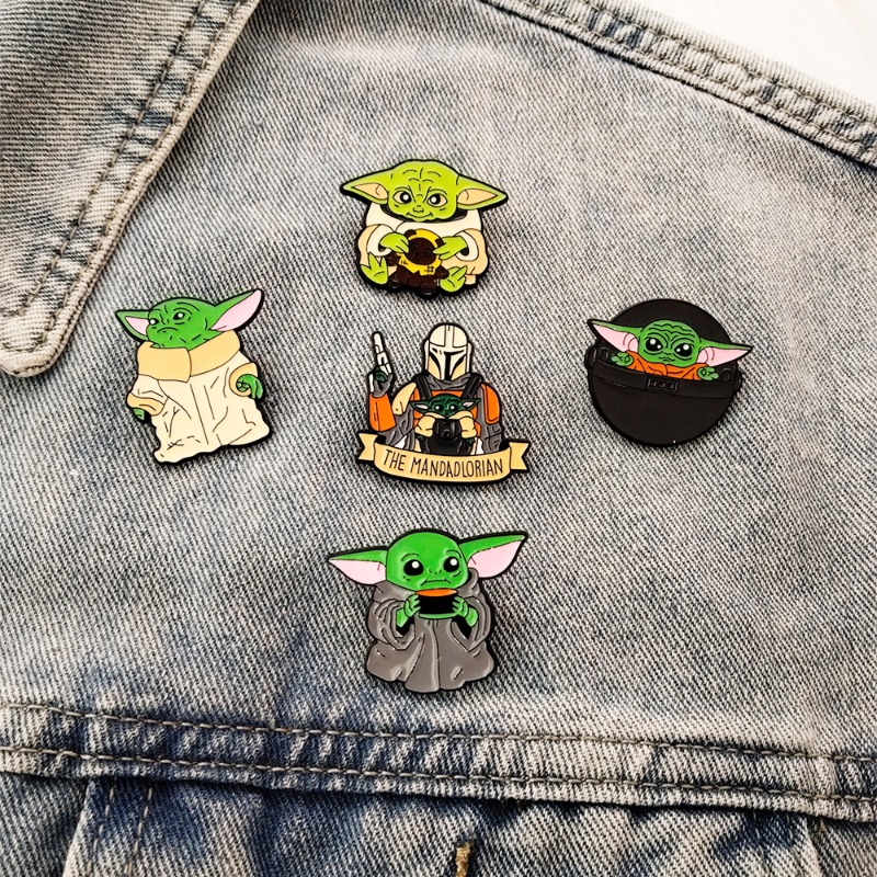 5 Stück niedliche Cartoon-Yoda – Embroidery Tulle Bewertung und Preis