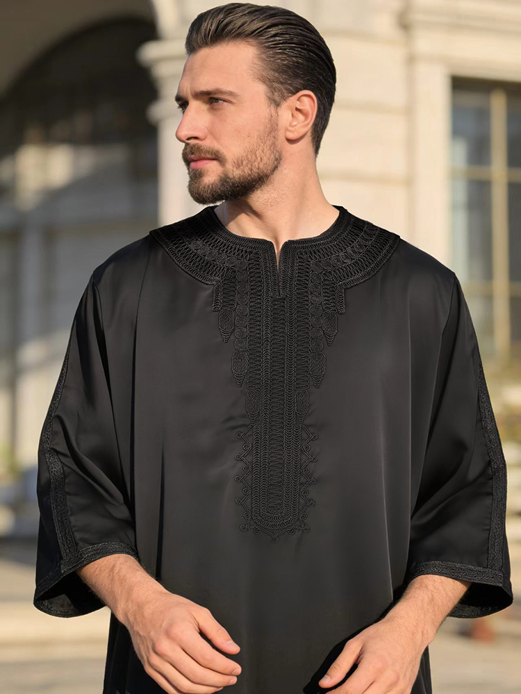 Sommer-Kaftan für Muslimische  – Embroidery Arabic Bewertung und Preis