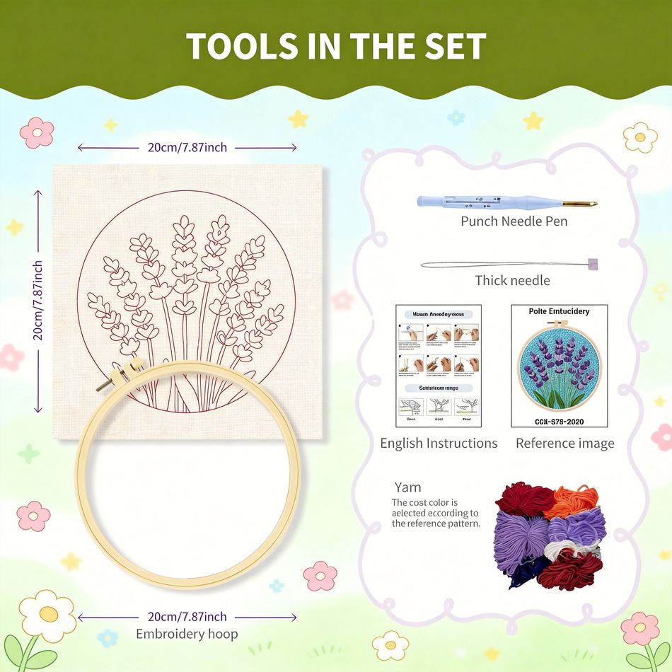 RUOPOTY Punch-Needle-Sets für  – Embroidery Ideas For Bags Bewertung und Preis