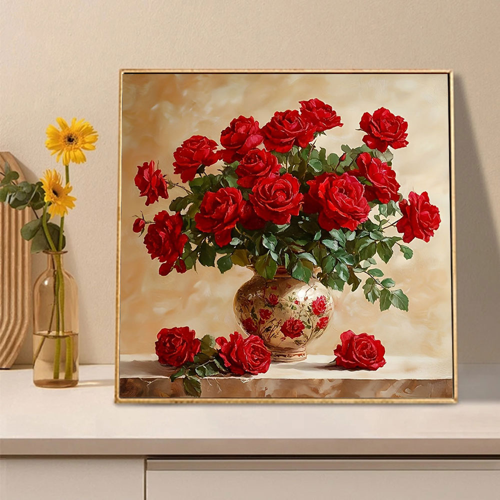 Rose Diamant Malerei voll quad – Embroidery Roses Bewertung und Preis