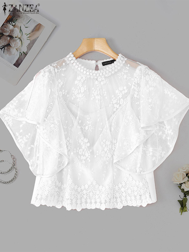 ZANZEA Frauen Stickerei Bluse  – Embroidery Jersey Bewertung und Preis