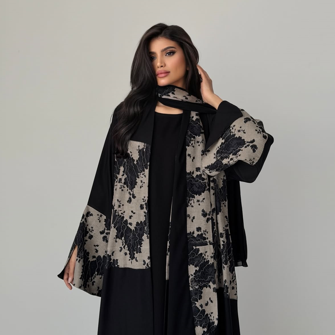 Damen Eid Abaya Hijab 2-teilig – Embroidery Arabic Bewertung und Preis