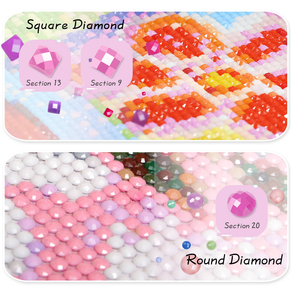 Huacan Neuheiten 2025, Diamant – Embroidery Hoop Square Bewertung und Preis